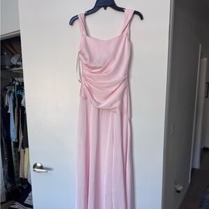 David’s Bridal Bridesmaid Dress in Pastel Pink